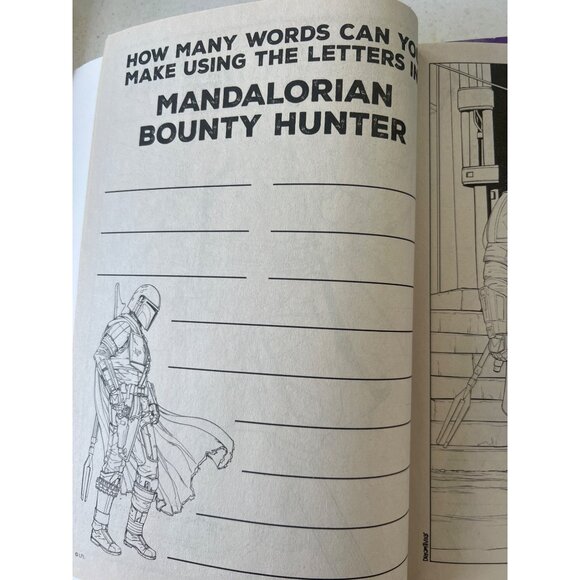 Star Wars Mandalorian Color Activity Book Set (7) Kids Educational Entertaining - Picture 6 of 8